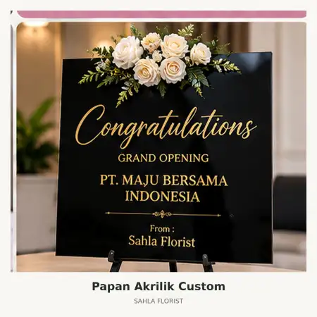 Papan Bunga Akrilik Kapuas